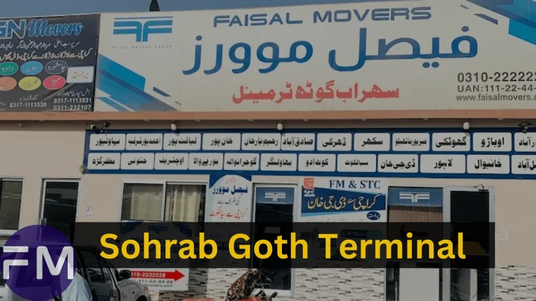 Faisal Movers Karachi | FMSTC | Contact Numbers for Online Booking | Latest Ticket Prices | Cargo 4 Faisal Movers Sohrab Goth Karachi FMSTC